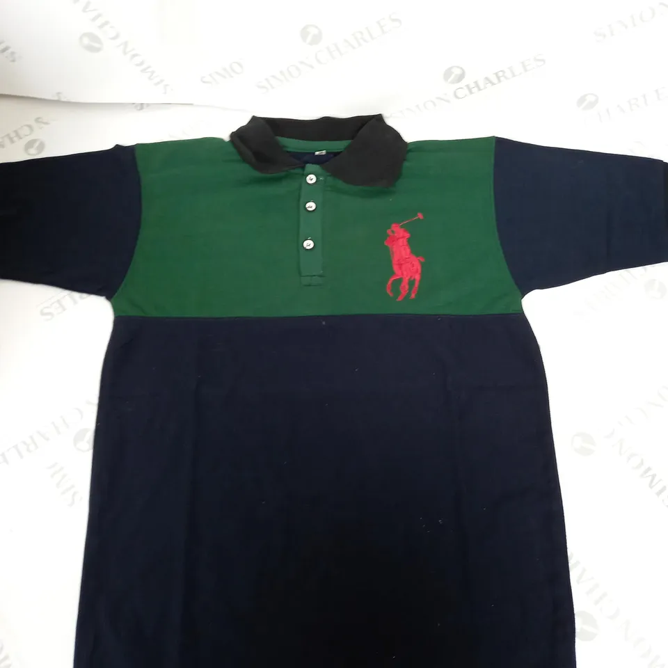 POLO RALPH LAUREN POLO COLOUR BLOCK SHIRT SIZE M 