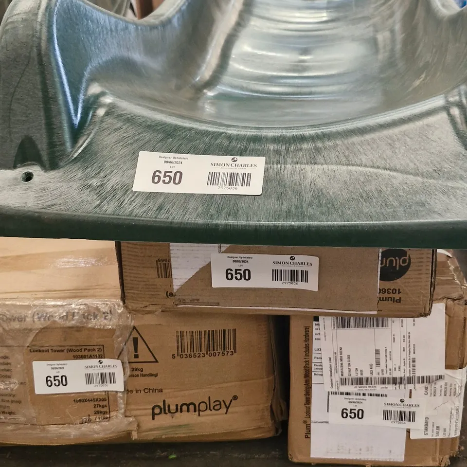 BOXED PLUM LOOKOUT TOWER WITH SWING ARM (3 BOXES + SLIDE) RRP £745