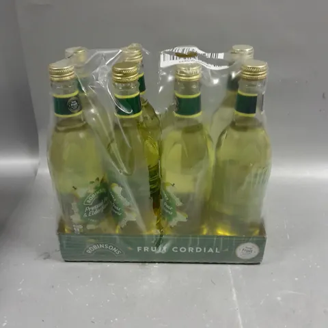 8 X BOTTLES OF ROBINSONS PRESSED PEAR & ELDERFLOWER CORDIAL - 8 X 500ML - COLLECTION ONLY 