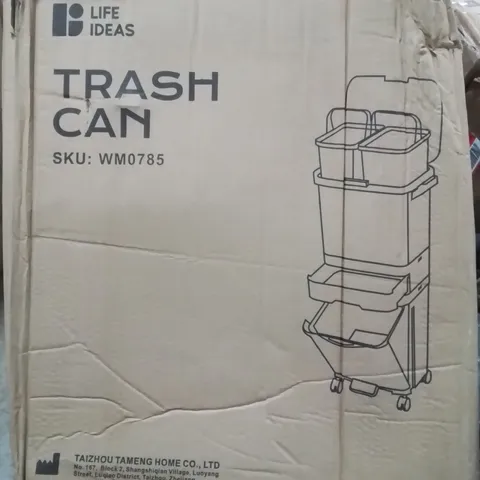 BOXED LIFE IDEAS TRASH CAN