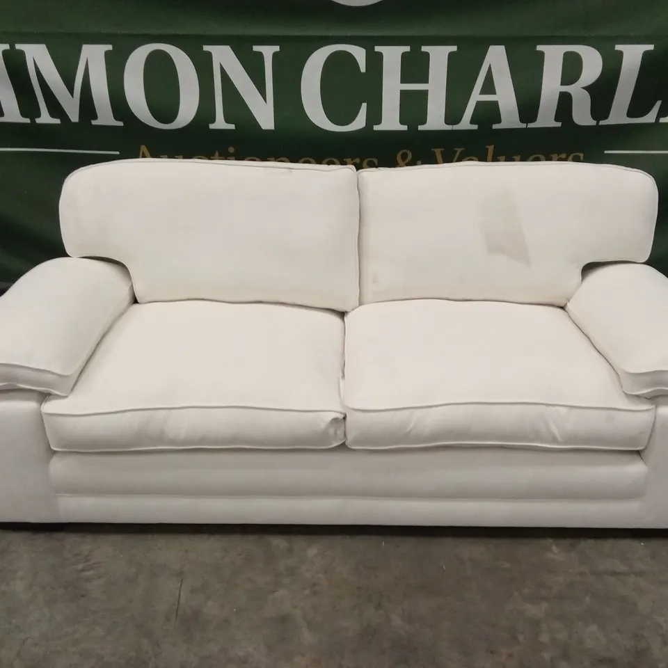 CHATHAM 3 SEATER SOFA, CREAM HOUSE PLUSH FABRIC