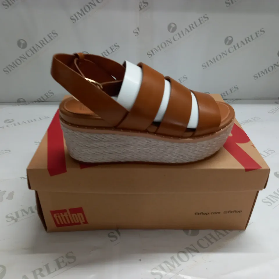 FITFLOP ELOISE BACK STRAP ESPADRILLE WEDGES SIZE 3