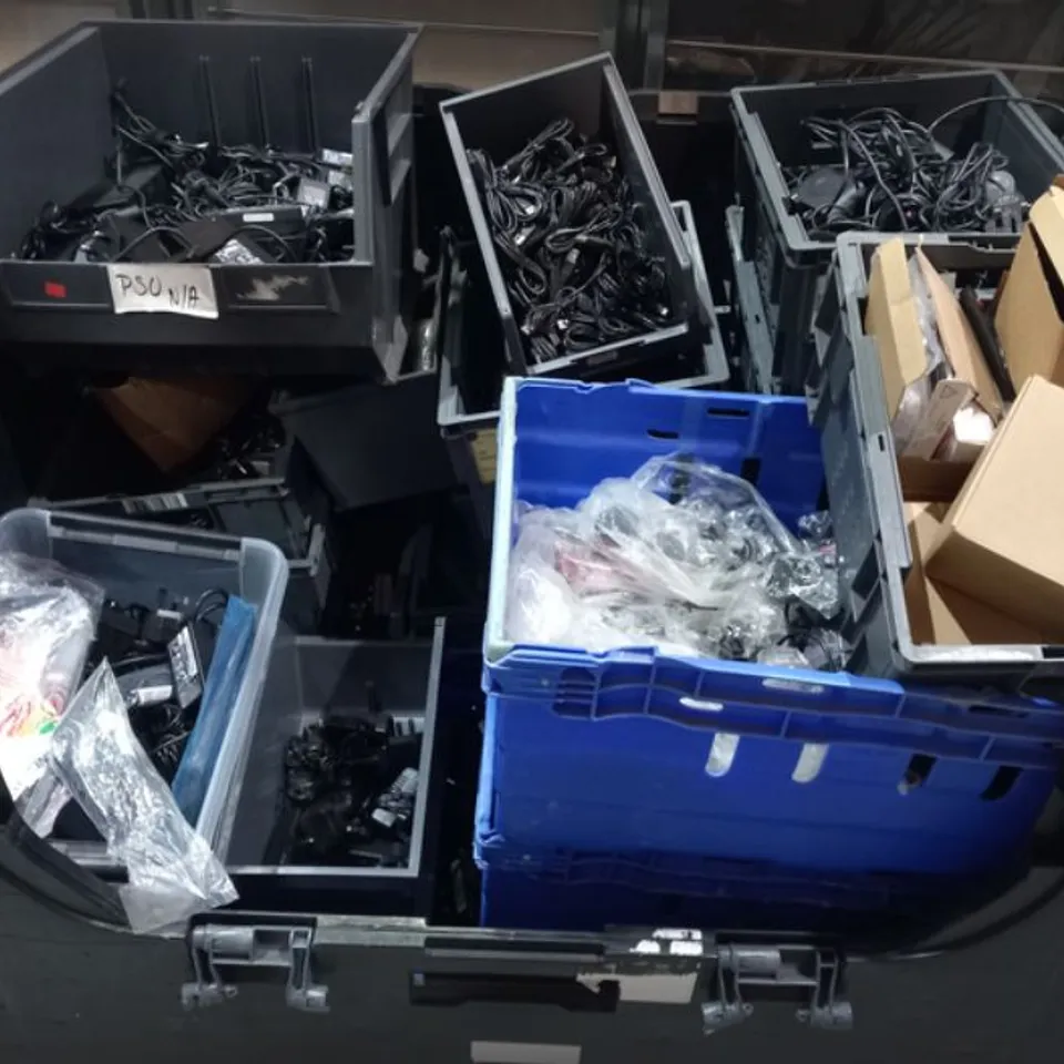 PALLET OF ASSORTED ELECTRICAL CHARGERS, ACCESSORIES AND PARTS 