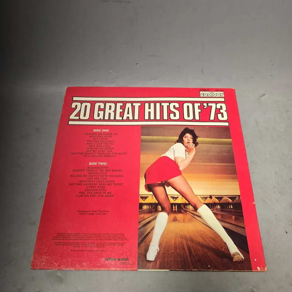 STEREO CONTOUR 20 GREAT HITS OF 73 VINYL 
