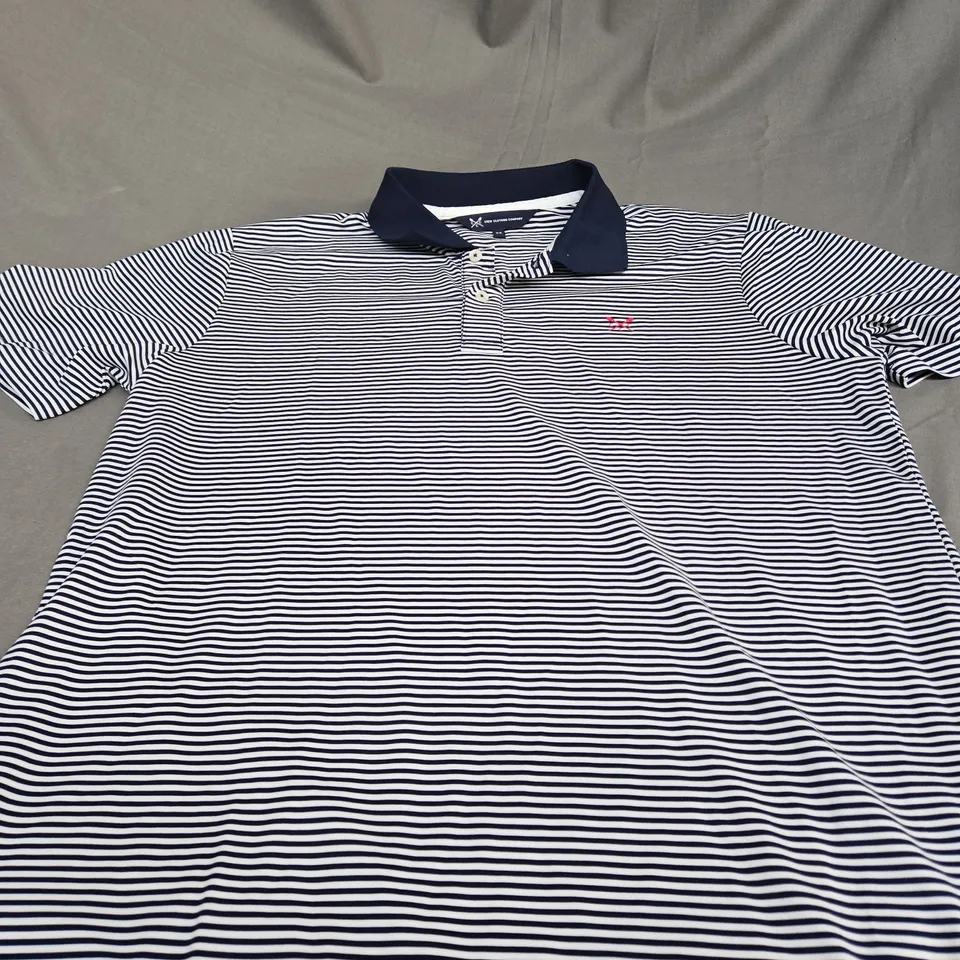 CREW CLOTHING COMPANY LOGO POLO SHIRT SIZE M
