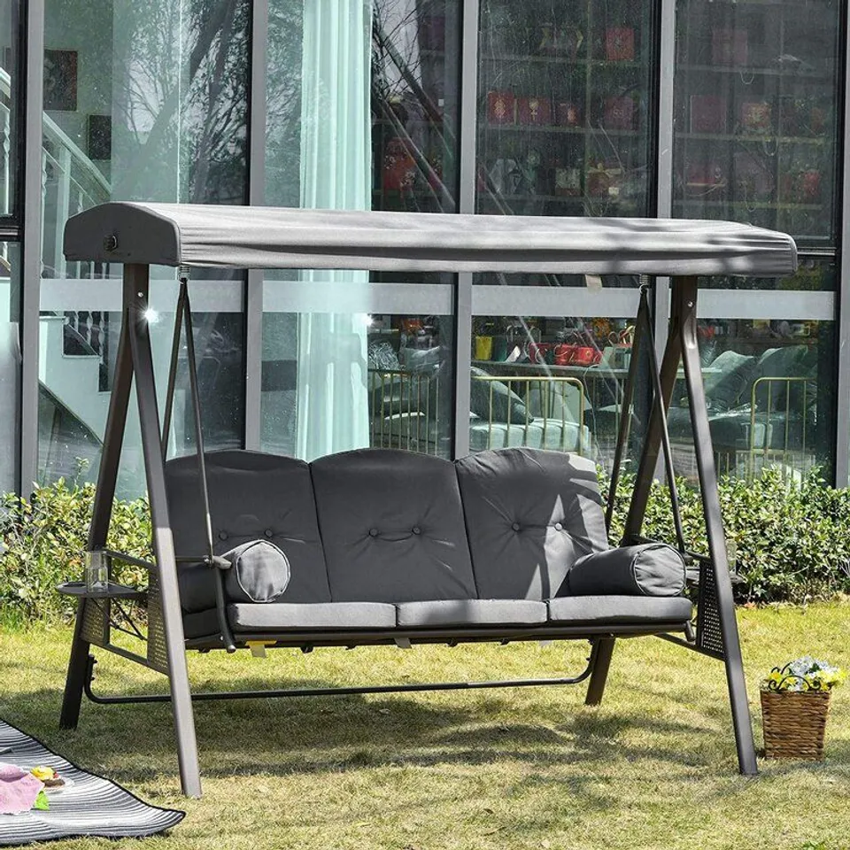 BOXED SWING SEAT WITH STAND (2 BOXES)