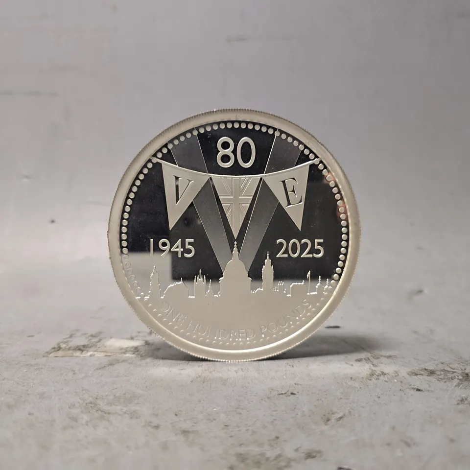 2025 VE DAY ONE HUNDRED POUND COIN 1945 2025 