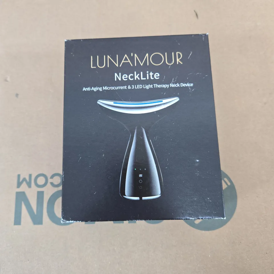 LUNAMOUR NECKLITE ANTI-AGING MICROCURRENT & 3 LED LIGHT THERAPY NECK DEVICE - BOXED 