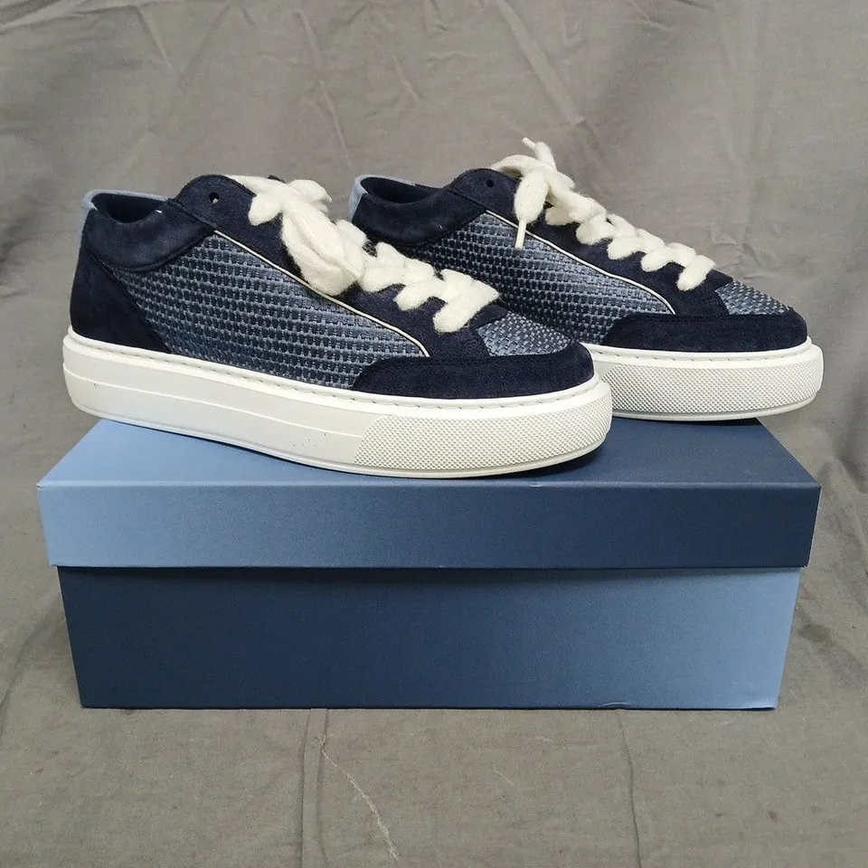 BOXED PAIR OF CLEENS LUXOR TRAINERS IN CAPRI SIZE UK 9