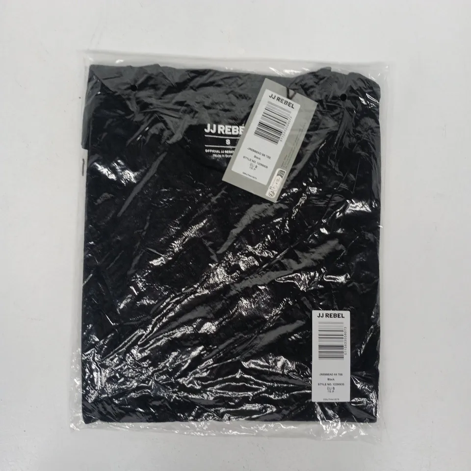 BAGGED JJ REBEL SHORT SLEEVE T-SHIRT IN BLACK SIZE SMALL