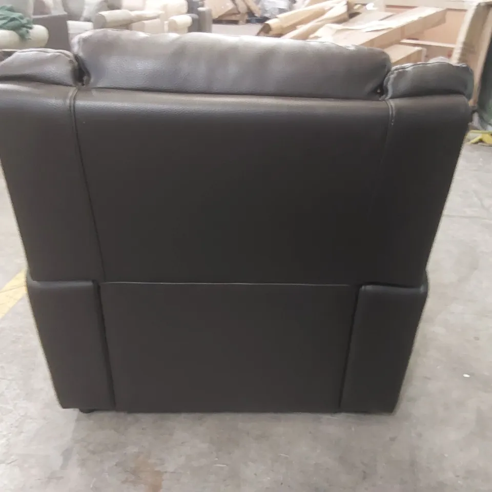 QUALITY DESIGNER FAUX LEATHER ARMCHAIR