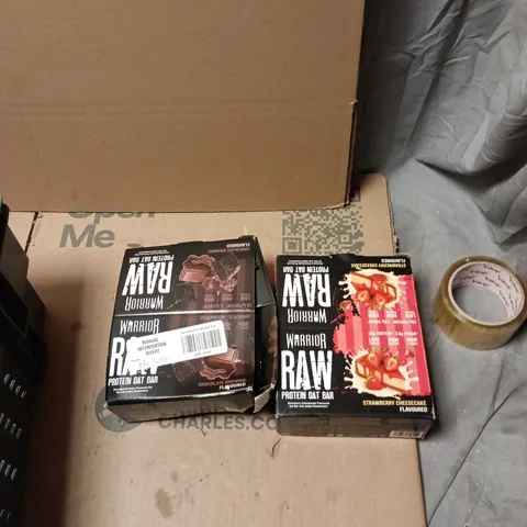WARRIOR RAW PROTEIN OAT BAR 12X CHOCOLATE BROWNIE AND 12X STRAWBERRY CHEESECAKE 