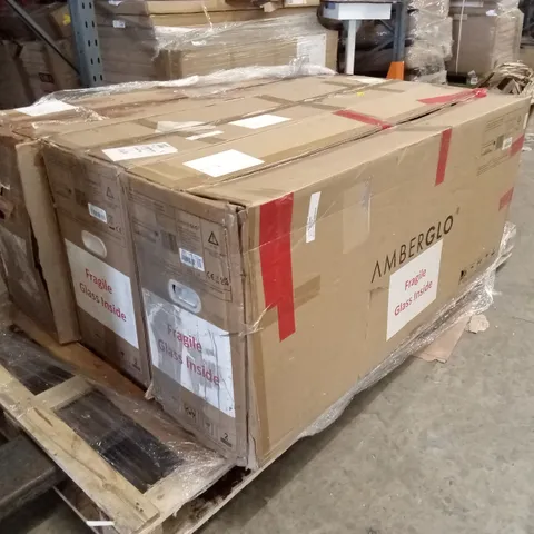 PALLET CONTAINING 3 MEDIA FIREPLACES 