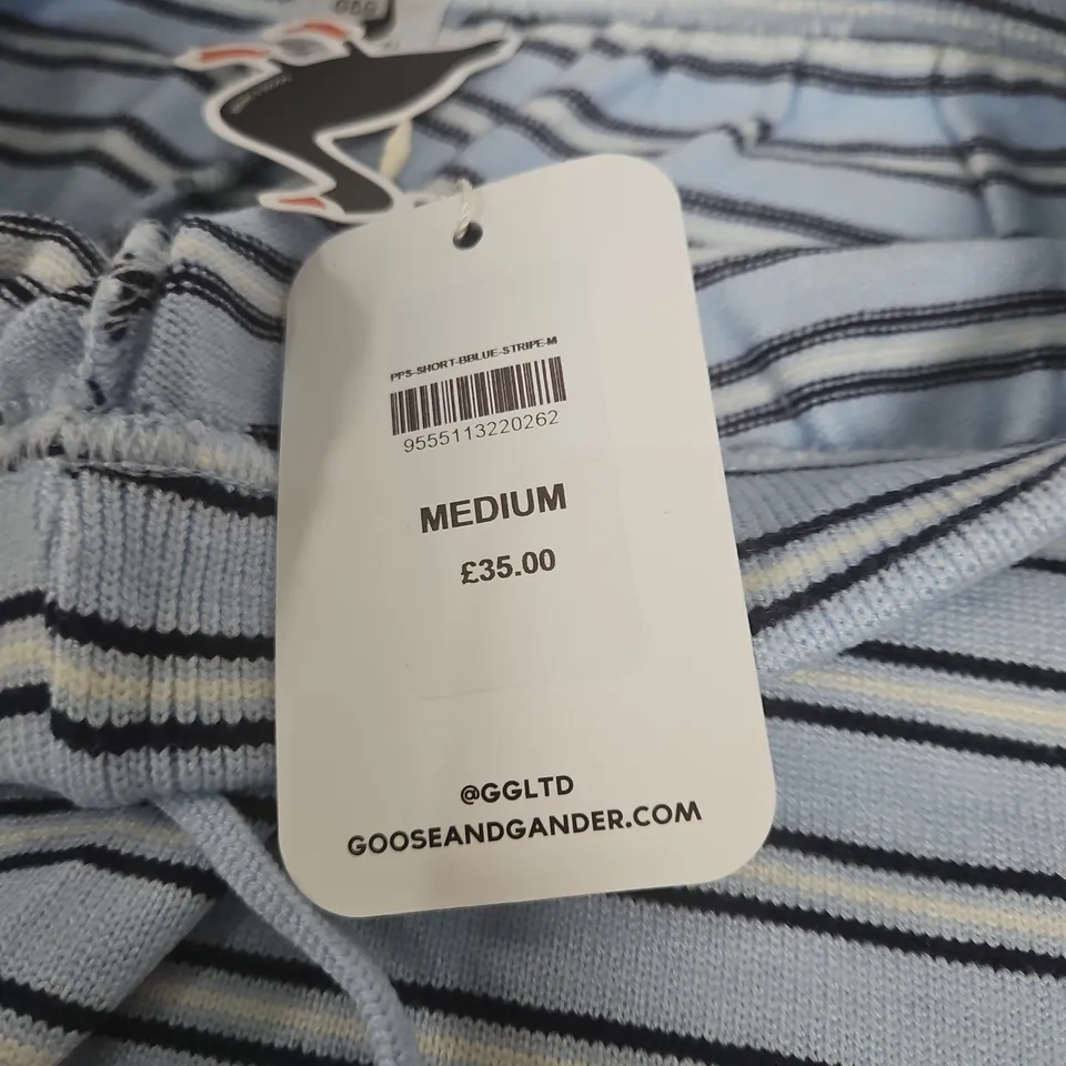 GOOSE & GANDER STRIPED SHORTS – MEDIUM