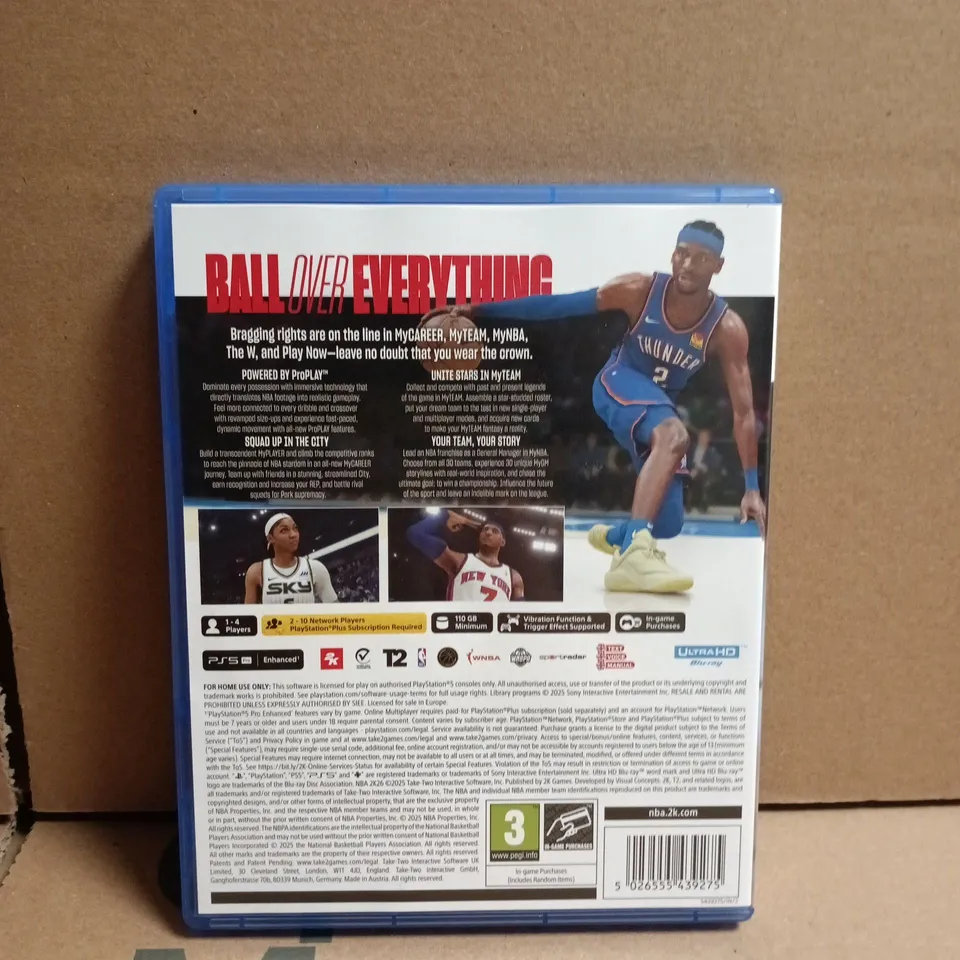 NBA 2K26 – PLAYSTATION 5