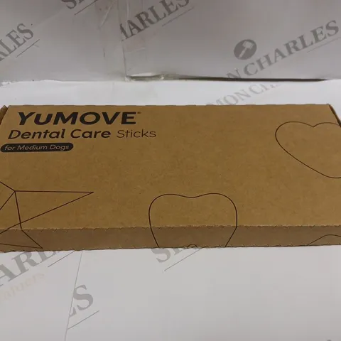 UNOPENED BOX OF YUMOVE DENTAL CARE STICKS FOR MEDIUM DOGS