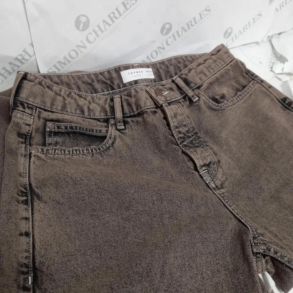 MENS TOPMAN OFF BROWN JEANS W34/L34