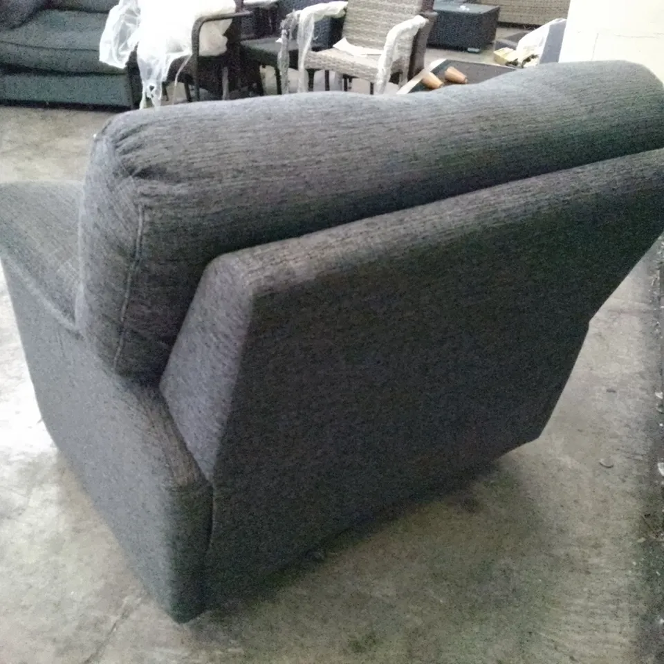 QUALITY DESIGNER G-PLAN STRATFORD MANUAL RECLINER CHAIR - LOOM SLATE FABRIC 