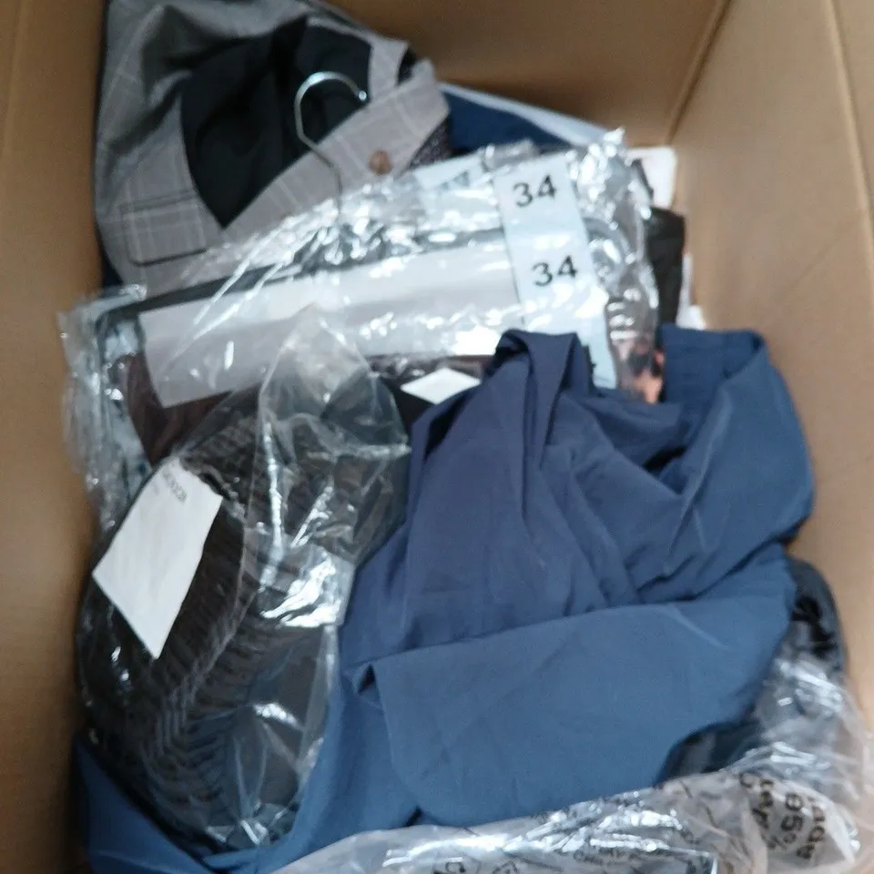 APPROXIMATELY 20 ASSORTED CLOTHING PRODUCTS IN VARIOUS STYLES & SIZES TO INCLUDE PANTS, T-SHIRTS, DRESSES ETC