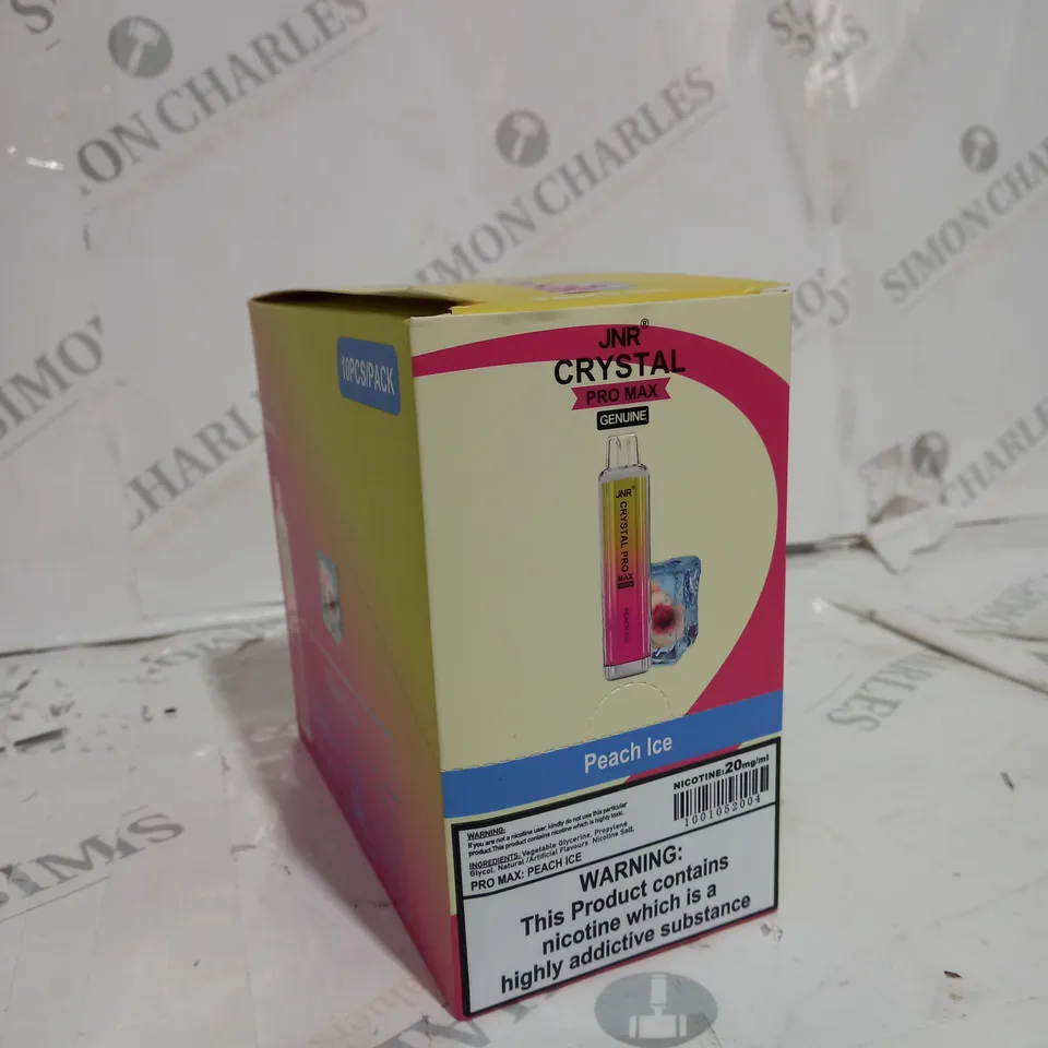 BOX OF 5 PEACH ICE JNR VAPES 20% NICOTINE 