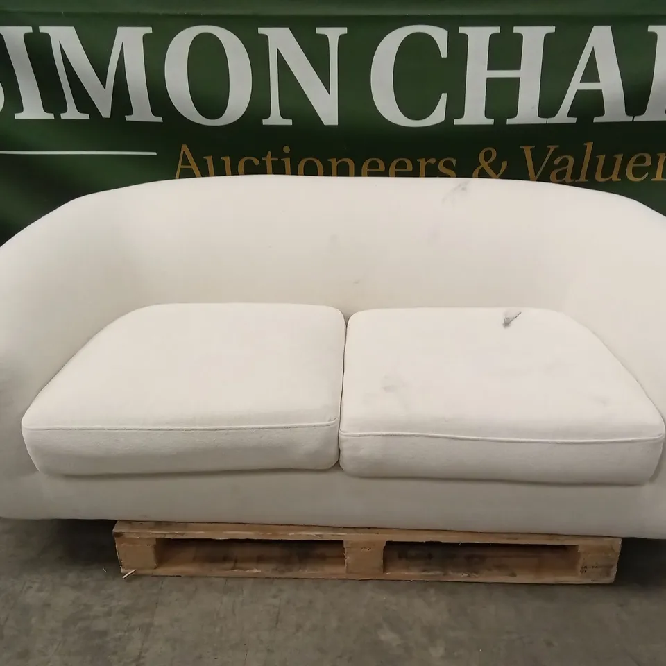 DANETTI HALLIE 2 SEATER BOUCLE IVORY SOFA