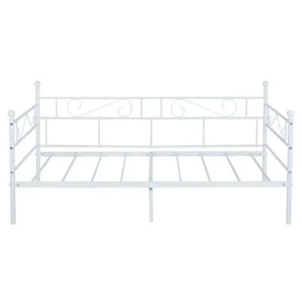 BOXED SINGLE STEEL DAYBED