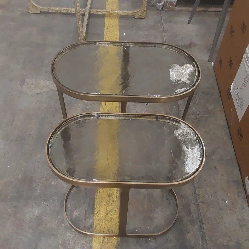 SOUK NEST OF TABLES - ANTIQUE BRASS FINISH