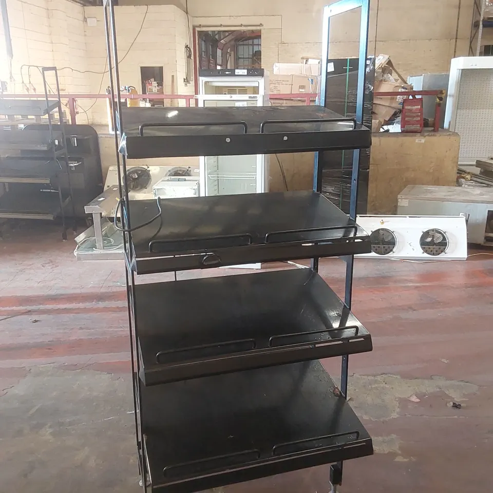 COMMERCIAL 4-SHELF FOOD DISPLAY UNIT