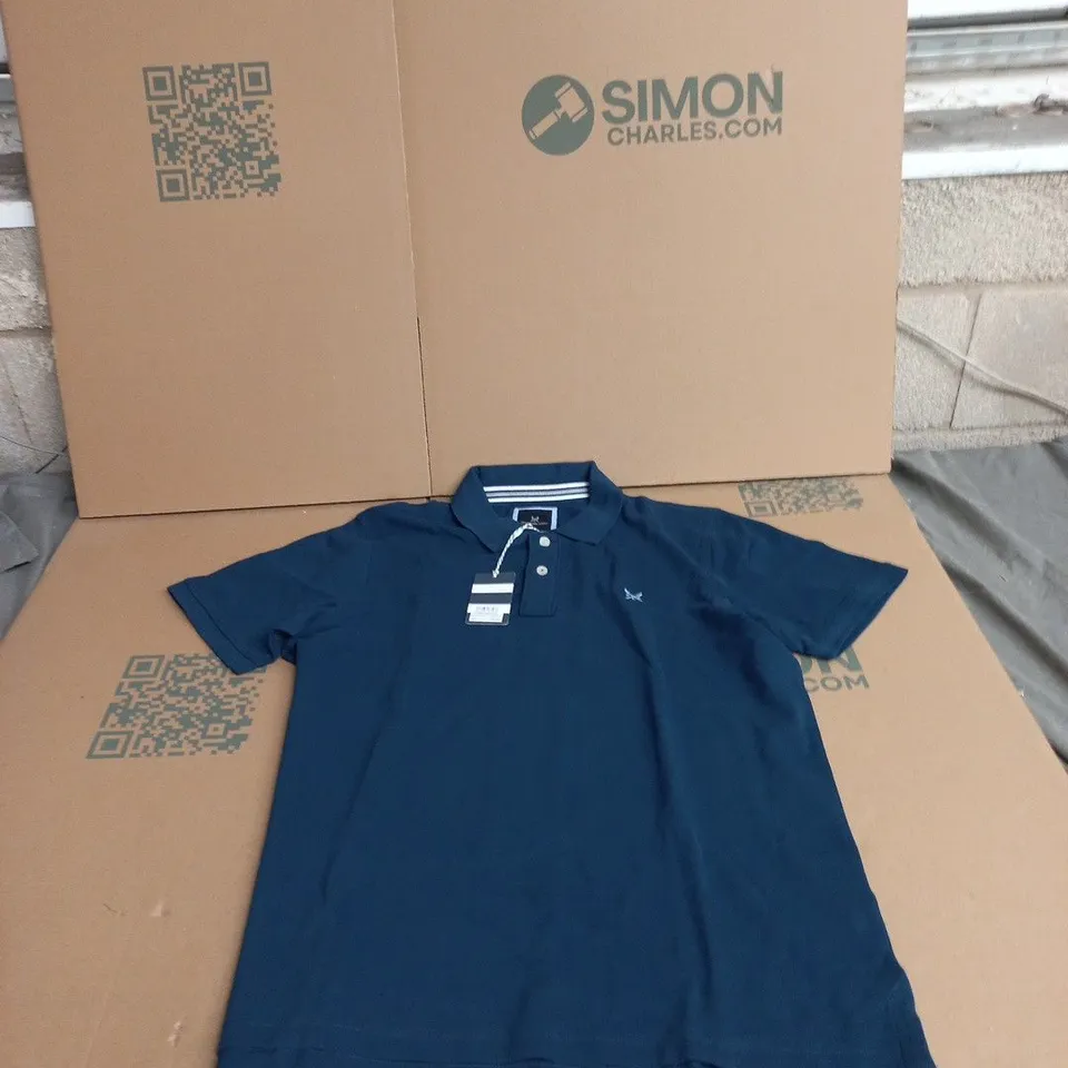 CREW CLOTHING COMPANY NAVY POLO SHIRT – XXL