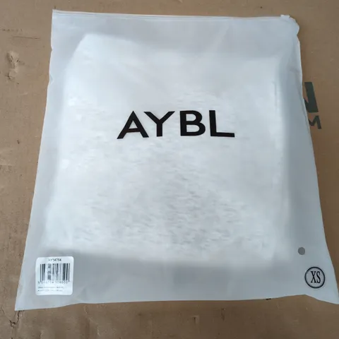 BAGGED AYBL LIEFSTYLE OVERSIZED JOGGERS IN HEATHER GREY - XS