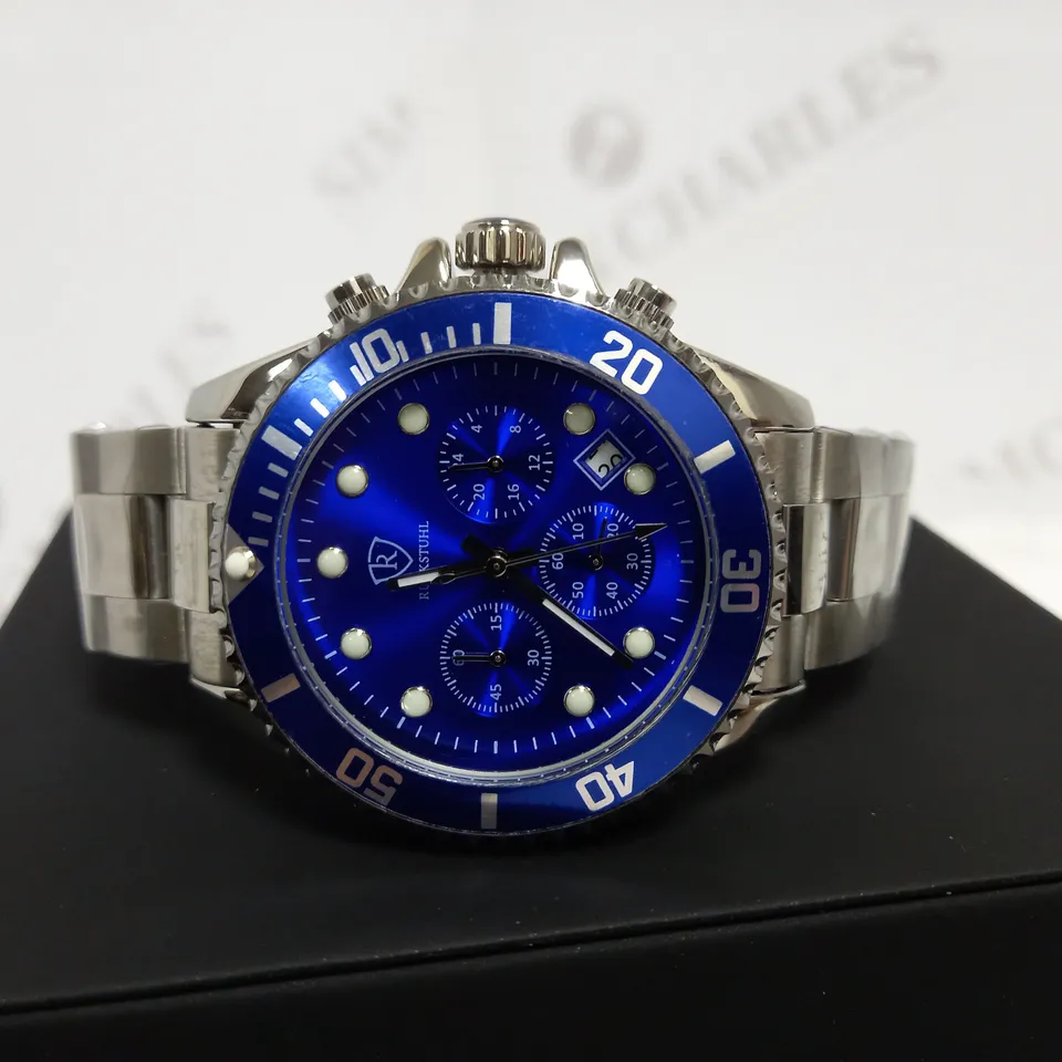 RUCKSTUHL CHRONOGRAPH STYLE BRACELET STRAP WRISTWATCH RRP £560
