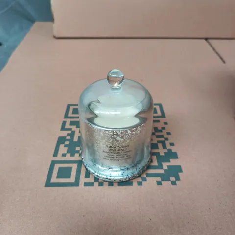 GISELA GRAHAM LONDON - SALTED CARAMEL SCENTED CANDLE IN GLASS JAR WITH DOME LID - BOX OF 6 