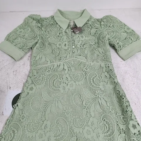 MONSOON BRIDGETTE LACE DRESS MINT SIZE 14