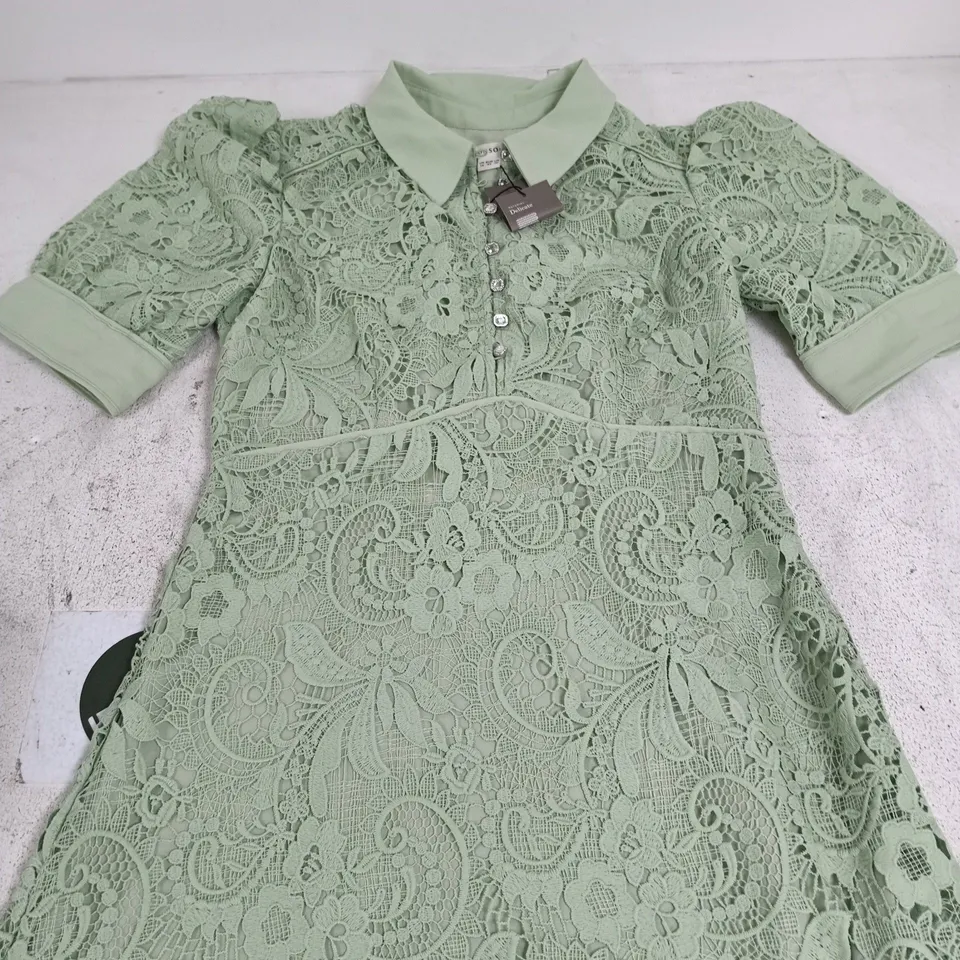 MONSOON BRIDGETTE LACE DRESS MINT SIZE 14