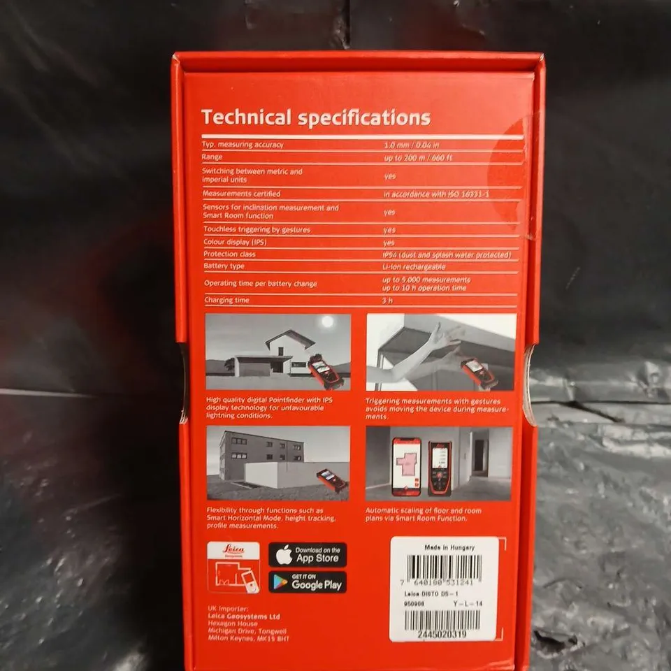SEALED LEICA DISTO D5 LASER DISTANCE METER