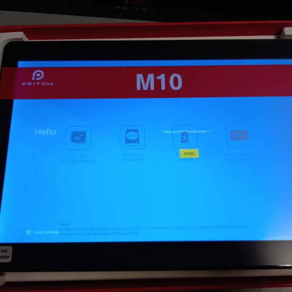 BOXED PRITOM TRON PAD 10.1" INTERNET TABLET