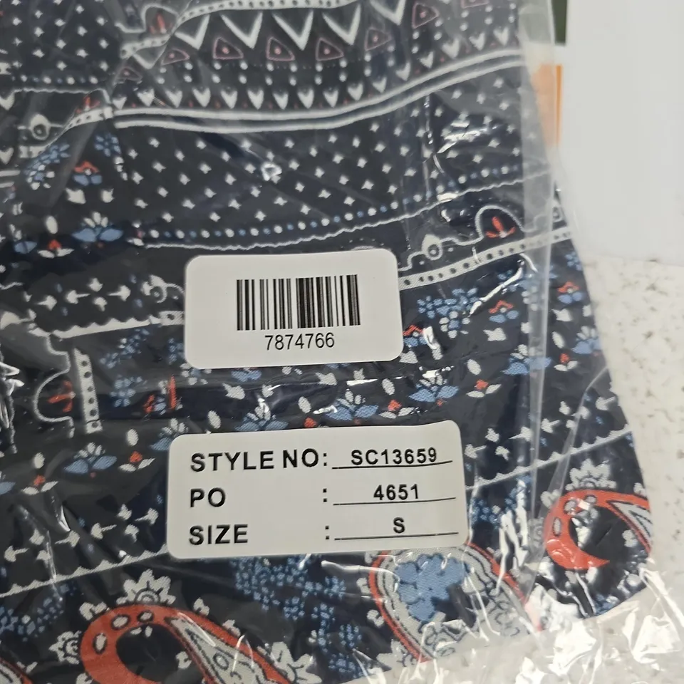 SUGAR CRISP TOP – PATTERNED, SIZE S, STYLE SC13659