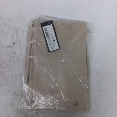 BAGGED SOSANDAR LINEN WIDE LEG TROUSERS IN NATURAL SIZE 14R