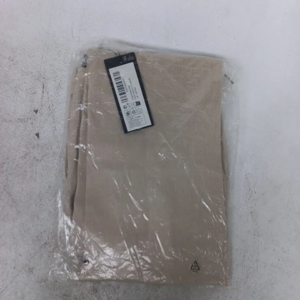 BAGGED SOSANDAR LINEN WIDE LEG TROUSERS IN NATURAL SIZE 14R