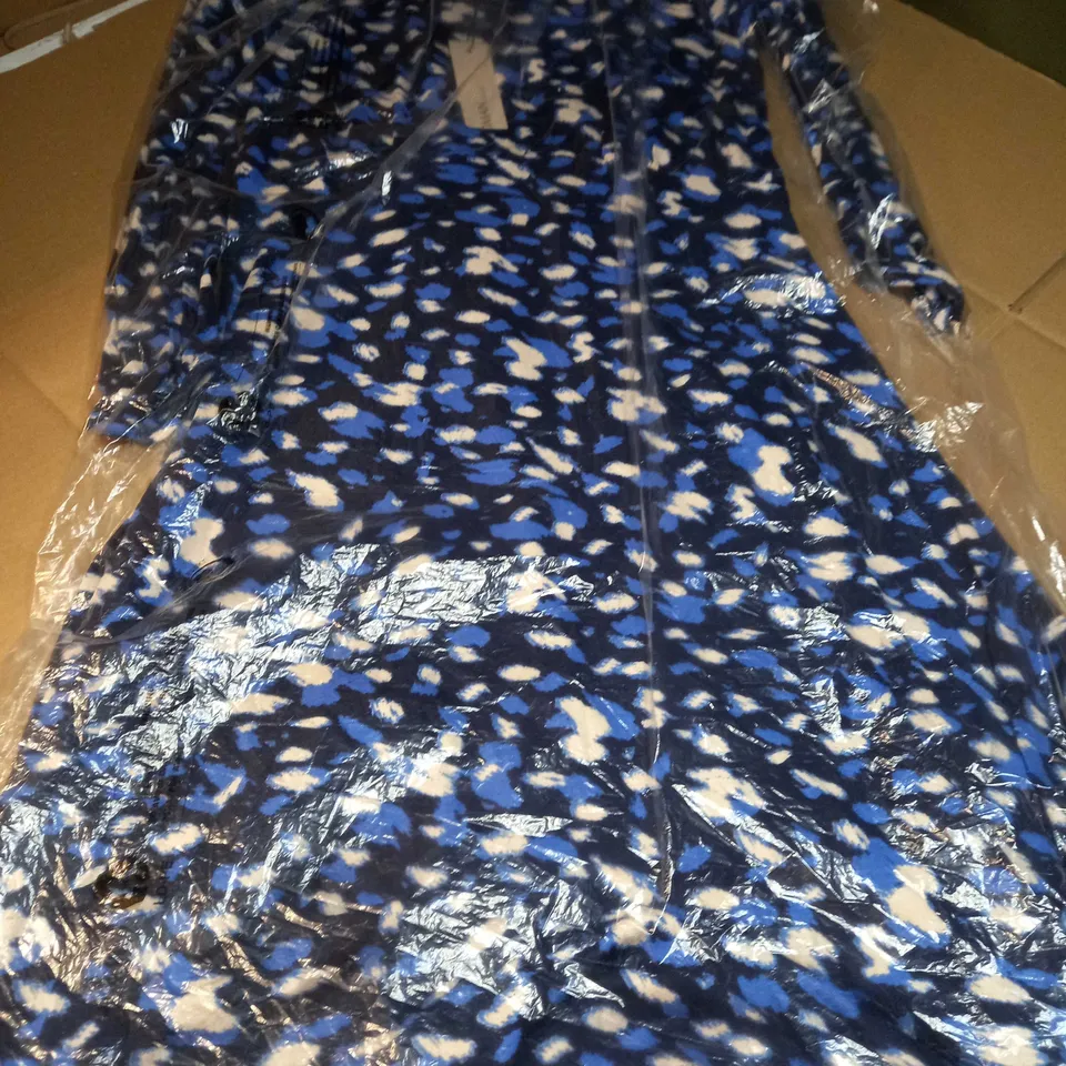 ROMAN ROYAL BLUE ANIMAL PRINT TEA DRESS - SIZE 14