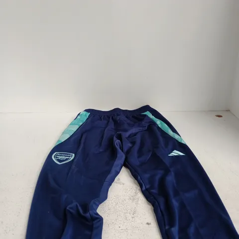 ADIDAS ARSENAL BLUE TRAINING TRACKSUIT BOTTOMS CHILDRENS LARGE