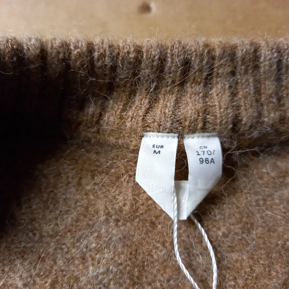 ARKET BROWN JUMPER - SIZE M