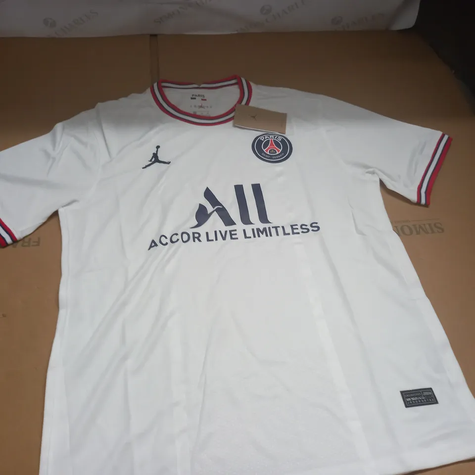 PARIS SAINT GERMAIN WHITE FOOTBALL SHIRT - L