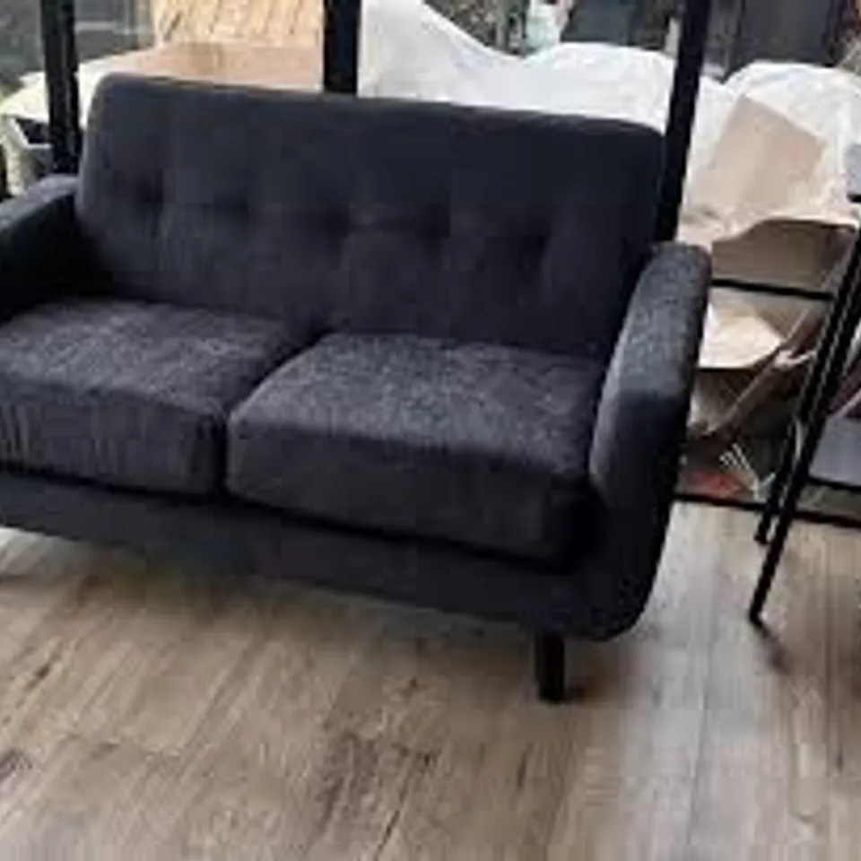 BOXED EVERYDAY OSLO FABRIC 2-SEATER SOFA - SLATE (1 BOX) 