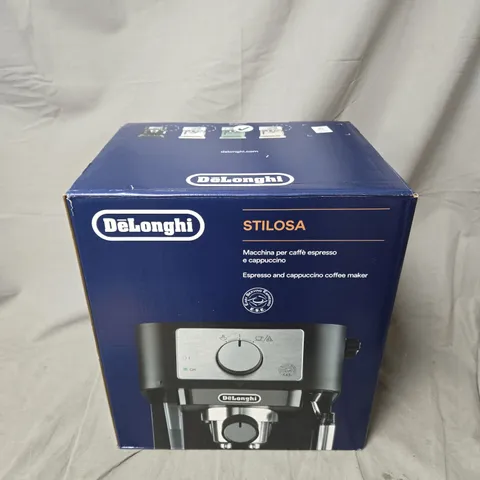 BOXED DELONGHI STILOSA, BARISTA ESPRESSO MACHINE & CAPPUCCINO MAKER IN PISTACHIO
