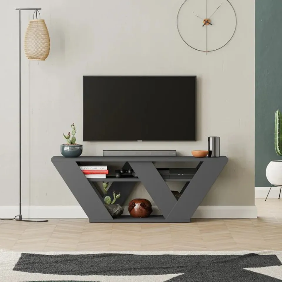 BOXED PIPRALLA MODERN TV STAND - LAGINA