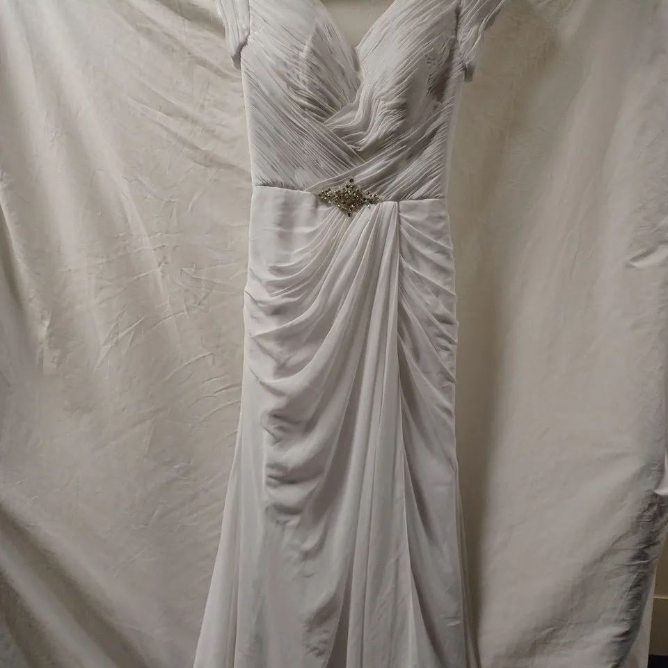 BERKETEX BRIDE WEDDING DRESS, WHITE - SIZE 10 