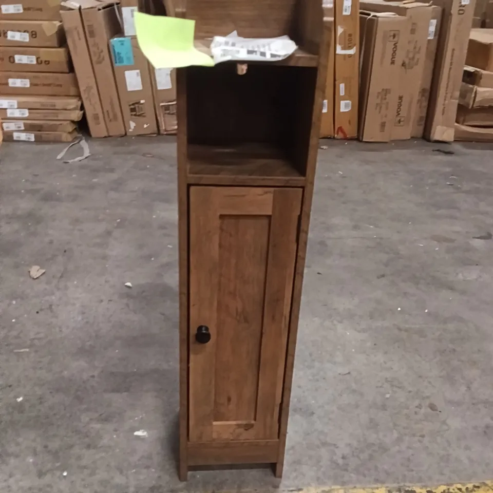 SLIM BATHROOM STORAGE CABINET WITH DOOR 20 X 18 X 80CM 