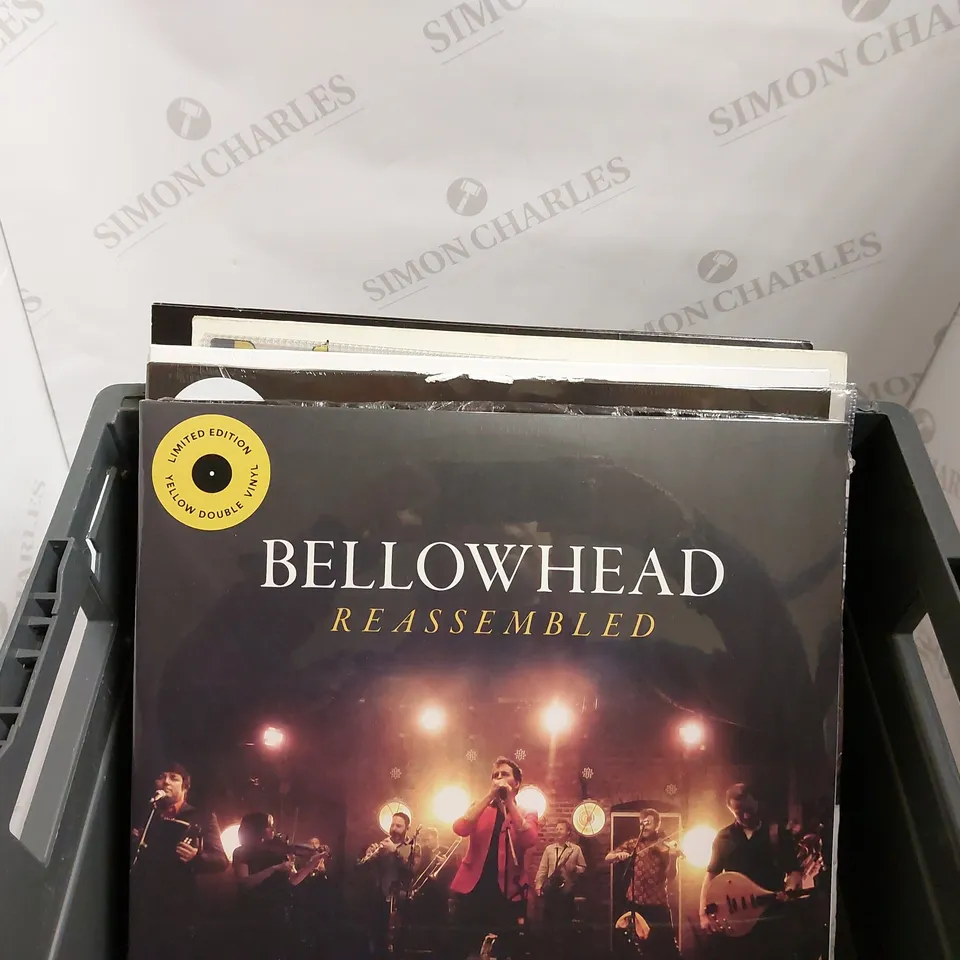 BOX OF APPROX 10 ASSORTED VINYLS TO INCLUDE HERMANOS GUTIERREZ, MICHEAL SEMBELLO, SPANNER WE WONT BE STOPPED