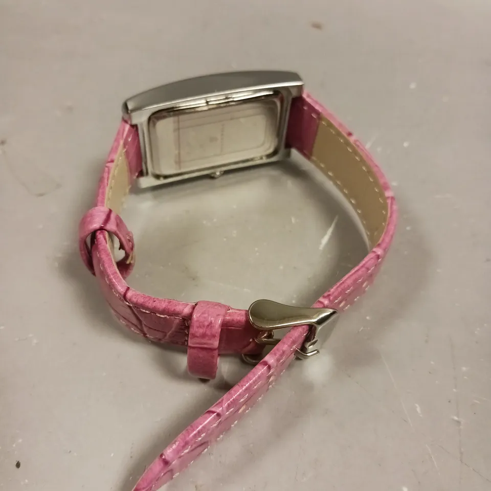 LADIES STOCKWELL WATCH – TEXTURED DIAL WITH SUB DIAL MINUTE HAND – LEATHER STRAP